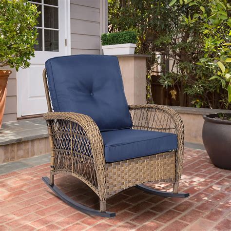 outdoor wicker rocking chair 12