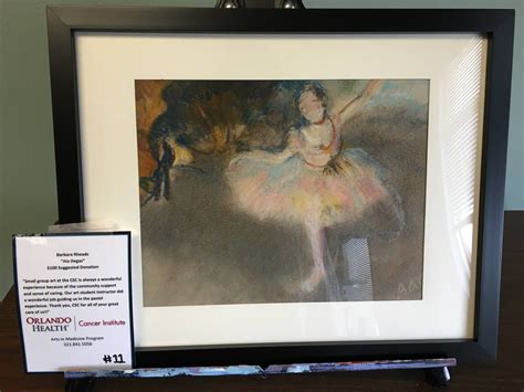 Ala Degas (pastel ballerina) by Barbara Rhodes - Downtown Arts District