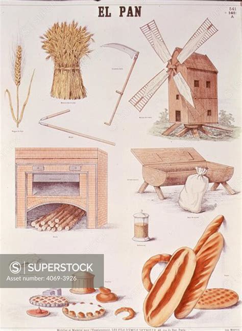 el pan bread educational poster superstock