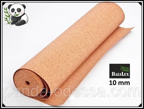 Пробковая подложка 10 мм, 1х10м, ТМ Bazalux Eco/ Коркова підкладка ...