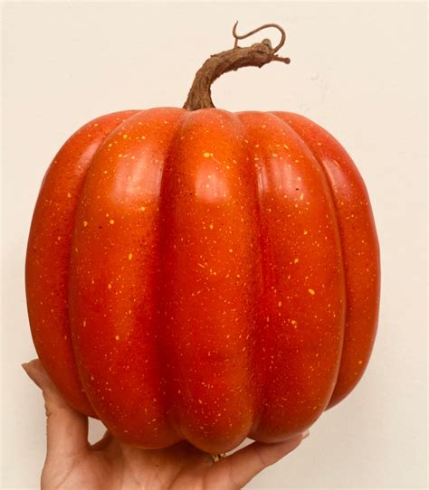 Medium Sized Faux Pumpkin artificial 16cm Diameter - Etsy