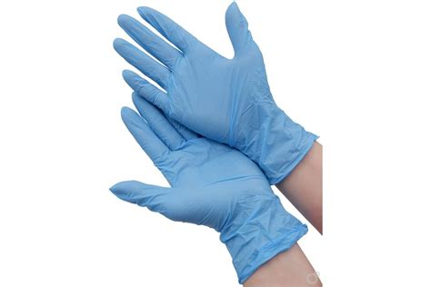 Нитриловые перчатки Optiline голубые, р. XL, 200 шт 27-8020 - выгодная ...