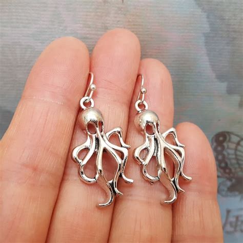 Octopus Earrings - Etsy