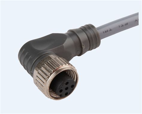Разъем M12 "мама", 5 pin, угловой, с кабелем 2 м: цена, купить в ...