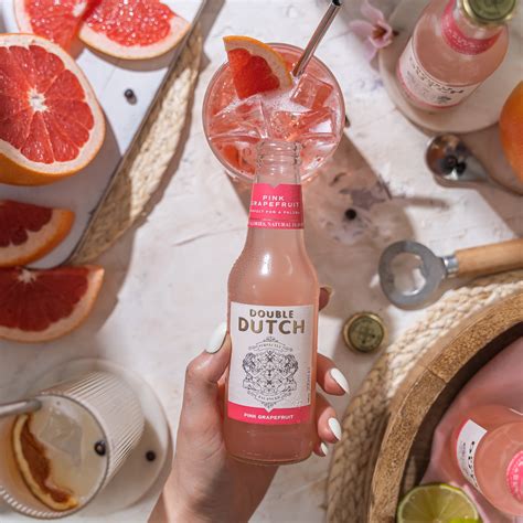 Pink Grapefruit Soda | Double Dutch Drinks