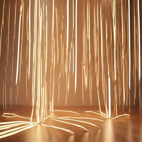 premium photo dynamic light sculptures reacting  sound  movement