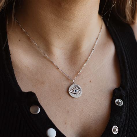 Сребърно колие "Амулет Назар" - Silenti Jewelry