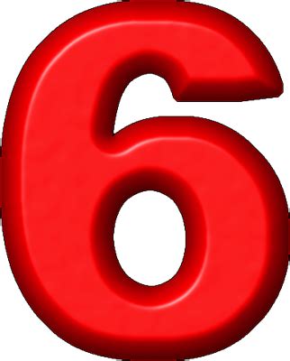 Number 6 Red