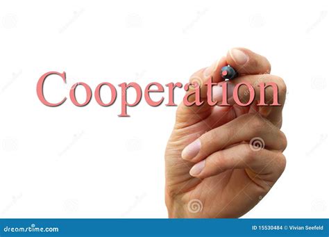 hand writing  word cooperation stock photo cartoondealercom
