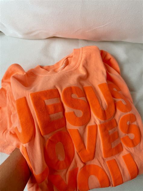 JLY Comfort Colors Tee - Neon Cantaloupe – By His Grace