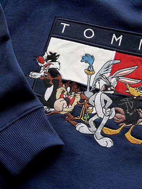 Tommy Jeans x Looney Tunes Bluza z motywem | Niebieski | Tommy Hilfiger