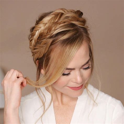 crown braid hairstyles  effortless glamour dreambundles