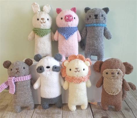 Amigurumi Knit Baby Animals Pattern Set Digital Download - Etsy