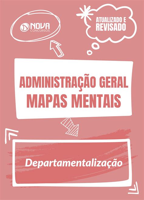 mapas mentais administracao geral departamentalizacao
