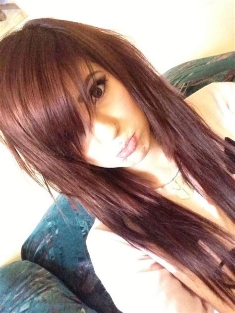 Leda :3 | Long hair styles, Scene hair, Scene hair bangs