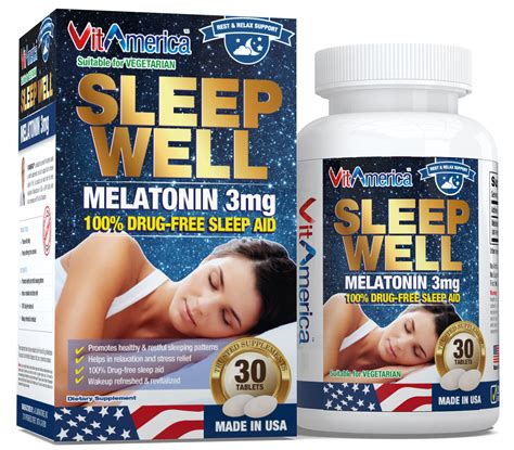 SLEEP WELL MELATONIN 3MG – Vitamerica