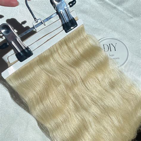 20” Blonde Wavy DIY Hair Extensions Kit