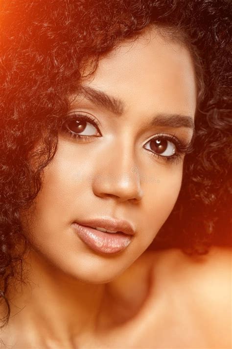 Beauty Black Skin Woman African Ethnic Female Face. Young African ...