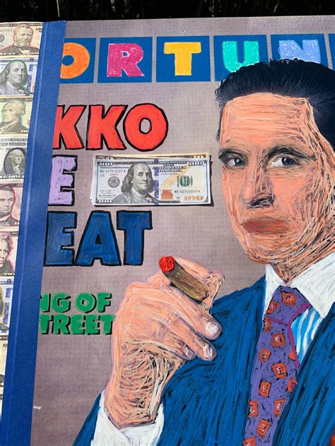 Gordon Gekko Wall Street Painting Collage on Canvas 24x30 - Etsy