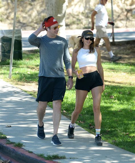 Jason Sudeikis spotted on a hike with Keeley Hazell