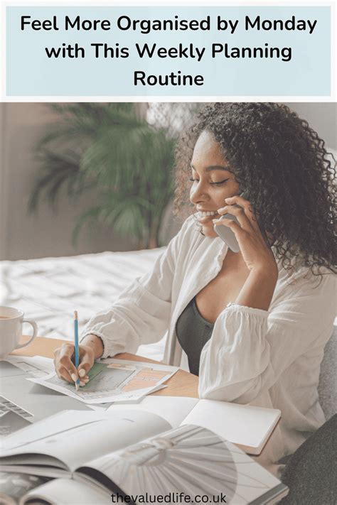feel  organised  monday   weekly planning routine