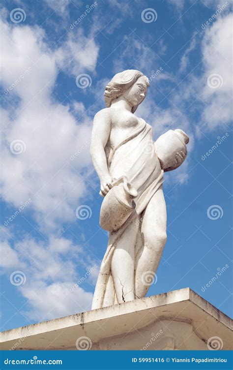 Statue Showing a Greek Mythical Muse at Stock Photo - Image of heritage ...