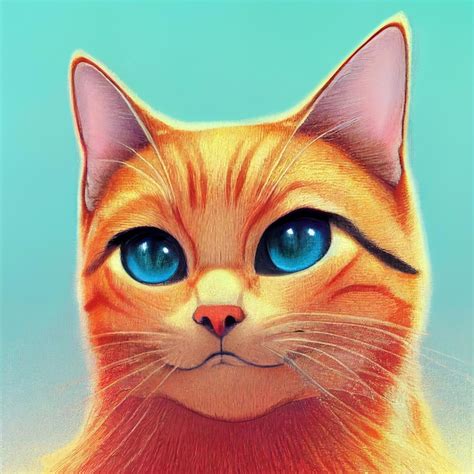 premium photo cute orange cat portrait