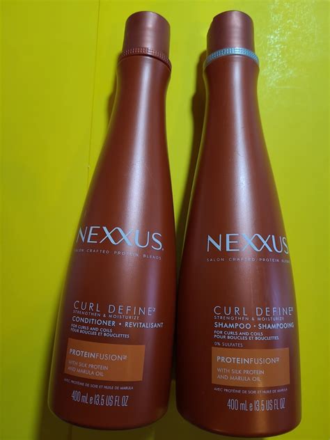 2pcs Nexxus Curl Define Shampoo ProteinFusion SILKPROTEIN & Marula for