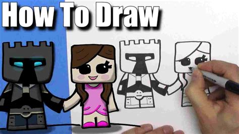 Minecraft Girl Drawing at PaintingValley.com | Explore collection of ...