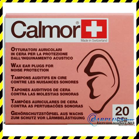 Восковые беруши Calmor, Швейцария (20 штук). Выгодная упаковка!, цена ...