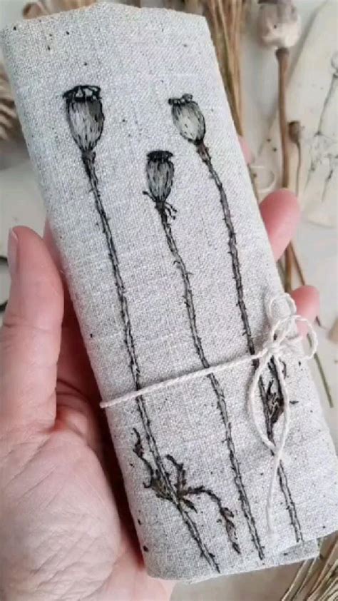 Вышивка на салфетке Коробочки мака | Эскизы ручной стежки, Шаблоны ...