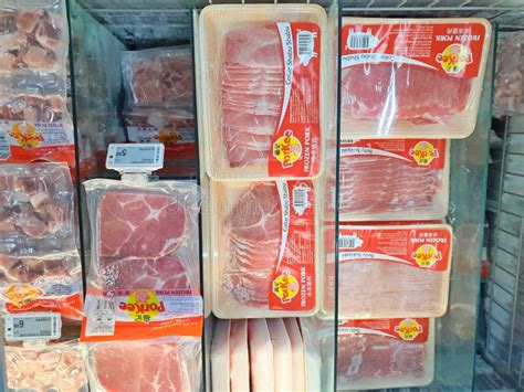 assorted pork product editorial image image  advertising