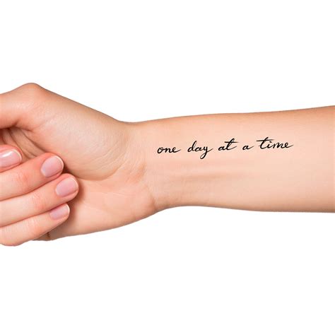 One Day At A Time Tattoo Fonts
