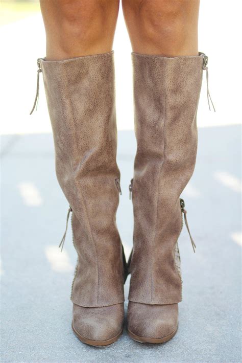 taupe color boots 3