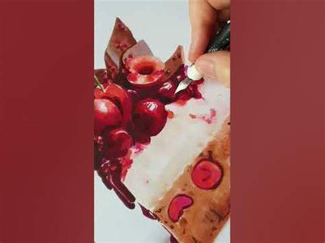 Как нарисовать вишню и шоколад #short #shorts - YouTube