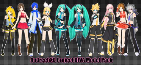 andreehxd project diva model pack dl  xoriu  deviantart