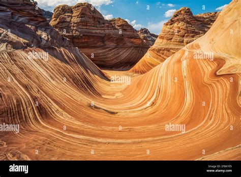 The Wave is a striated sandstone formation in North Coyote Buttes ...