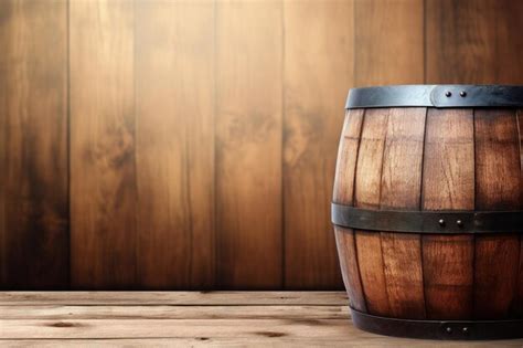 Premium AI Image | Retro old barrel
