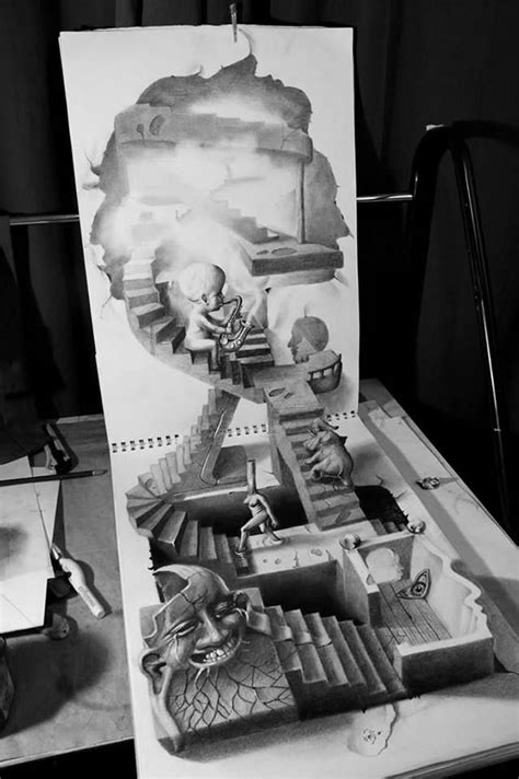 17 Best images about Art: 3-D Drawings on Pinterest | 3d sketch, Flat ...