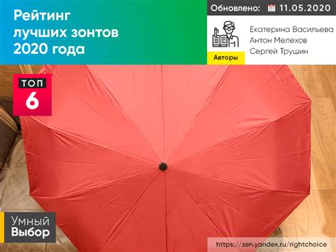 Лучшие зонты 2020 года: рейтинг женских и мужских моделей-автомат (топ ...