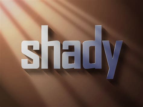 shady typography digital