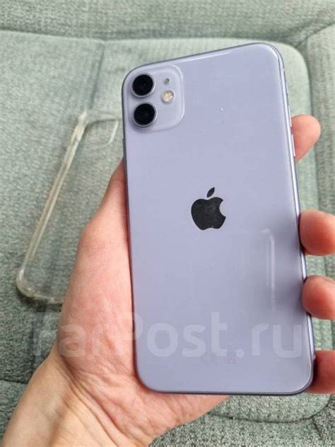 IPhone 11, 64 гб, 6.10", моноблок, фиолетовый, 3G, 4G LTE, NFC, б/у, в ...