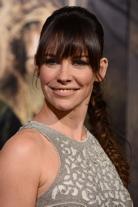 Actress Evangeline Lilly Arrives Los Angeles Editorial Stock Photo ...