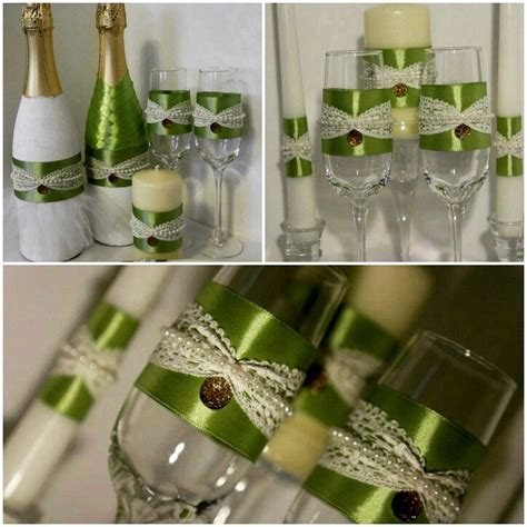 Свадебное шампанское, бокалы, семейный очаг. | Decor, Table decorations ...