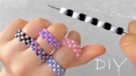 how to make beaded rings