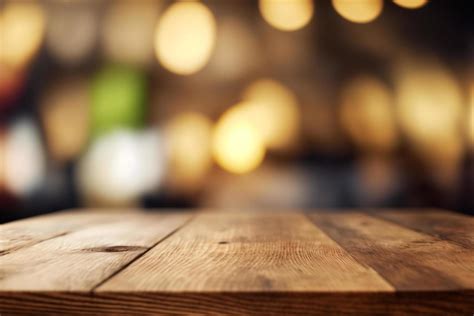 closeup top wood table with Blur Background 17651604 Stock Photo at ...