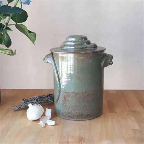 Made to Order: Compost Caddy, Sage — MOHEI CERAMICS