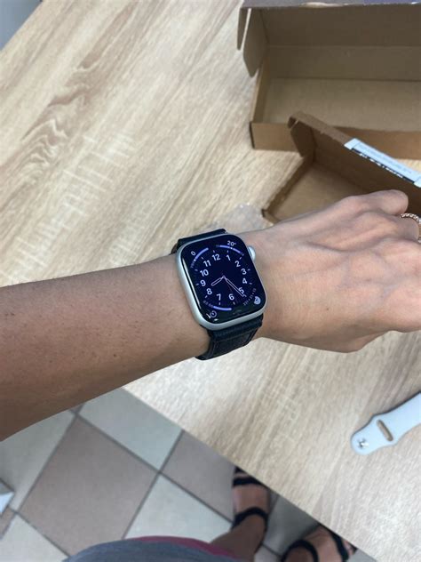 Кожаный ремешок для Apple Watch чёрный Classic / 42, 44, 45, 49 mm ...