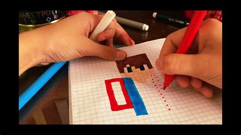 Как нарисовать компота по клеточкам Майнкрафт Minecraft ️💙🤍🤎🖤 - YouTube