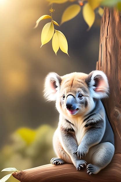 Premium Photo | Cute koala isolated on white background